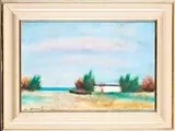 Giovanni Omiccioli, Landscape with boat, 1973