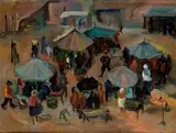 Giovanni Omiccioli, Town market, 1943