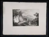 Salvatore Fergola, Veduta del Molino della pergola a Gragnano...