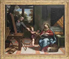 Ciro Ferri, Sacra Familglia nella bottega di Giuseppe...