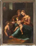 Raphael, Sacra Famiglia con Sant’Anna e San Giovannino...