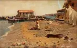 Giuseppe Laezza, Scena di spiaggia...
