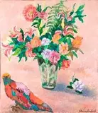 Adriana Pincherle, Fiori e pappagallo, 1989...
