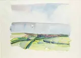 Arnoldo Ciarrocchi, Paesaggio collinare affacciato sul mare...