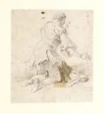 Giovanni Paolo Panini, Studio di figura maschile in ginocchio ...