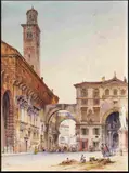 Gabriele Carelli, Piazza dei Signori a Verona...