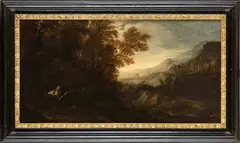 Paul Bril, Paesaggio con Maria Maddalena penitente e il tempio della Sibilla sullo sfondo...