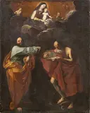 Guido Reni, Madonna con Bambino tra i Santi Tommaso e Girolamo...