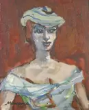 Mino Maccari, Volto di ragazza, 1950...