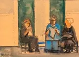 Domenico Cantatore, Tre donne sedute, 1964...