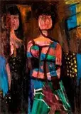 Bruno Cassinari, Due figure, 1963...