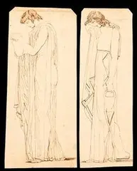 John Flaxman Jr., Coppia di studi di Coefore...