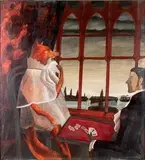 Maria Anto, La partita a carte, 1987...
