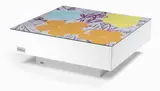 J2l, Tavolo Flowers, tavolino con screenprint a colori