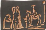 Personnages et cavalier by Pablo Picasso, 1968, Bassorilievo in terracotta, offered May 2017