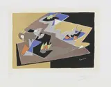 Gino Severini, Natura morta - Composizione, 1964, lithograph