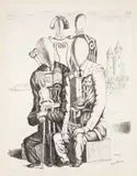 I nobili ed i borghesi by Giorgio de Chirico, 1969, lithograph, offered May 2017
