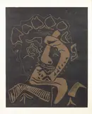 Pablo Picasso, Le Danseur, 1965, engraving on linoleum