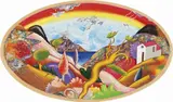 Paesaggio by Luca Alinari, mixed media on panel, offered May 2017