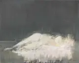 Giuseppe Ajmone, Nudo disteso, 1971, oil on canvas