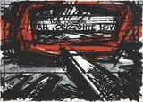 Vinicio Berti, Racconto multiplo antagonista AH, 1975, acrylic on canvas