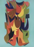 Filippo Scroppo, Senza titolo, 1950, oil on canvas