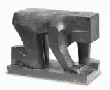 Umberto Milani, Lavandaia, 1949, scultura in bronze