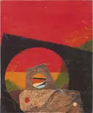 Roberto Crippa, Soleil, 1970, collage and sughero on panel