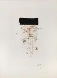 Georges Mathieu, Sunbeam, 1965, mixed media on paper