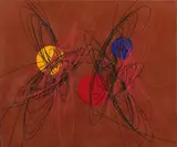 Roberto Crippa, Senza titolo, 1951, oil on canvas