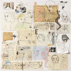 Carmen Calvo, Dora Maar, 2003, mixed media and collage on canvas
