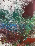 Hermann Nitsch, Hf-Si-6-07 B, 2007, mixed media on canvas