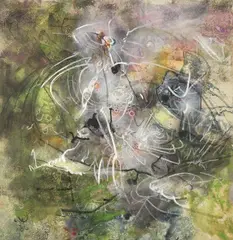 Roberto Sebastian Matta, Un sogno, 1993, oil on canvas