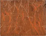 Superficie lunare by Giulio Turcato, acrylic on gommapiuma applicata on canvas, offered May 2017