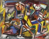 Emilio Vedova, La musica, 1942, oil on canvas