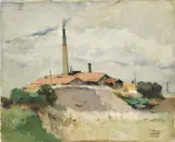 Maceo Casadei, Paesaggio con ciminiera