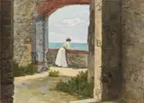 Portovenere by Arturo Pagliai, oil on canvas, offered Apr 2017