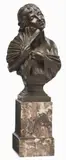 Donato Barcaglia, Estate, scultura in bronze on base in marble