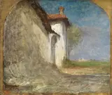 Antonio Fontanesi, Cascina La Ceresa presso Torino, 1870, oil on panel