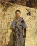 Giacomo Favretto, Il kimono azzurro