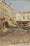 Telemaco Signorini, Chioggia, 1897, oil on cardboard