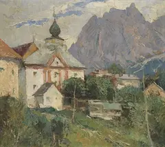 Eugenio Polesello, Il Pomagagnon a Cortina, 1939, oil on panel