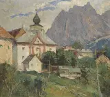 Eugenio Polesello, Il Pomagagnon a Cortina, 1939, oil on panel