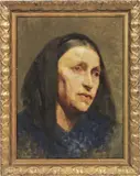 Luigi Nono, Volto femminile, 1887, oil on canvas