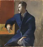 Achille Funi, Ritratto di Mario Tozzi, 1927, oil on panel