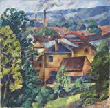 René Paresce, Paesaggio / Harrow on the Hill