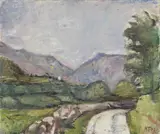 Paesaggio by Arturo Tosi, oil on canvas, offered Nov 2016