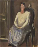 Donna seduta by Mario Sironi, 1927, oil on panel, offered Nov 2016