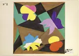 Giacomo Balla, Linee spaziali + Balfiori, 1925, tempera on paper applicata on canvas