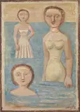Massimo Campigli, Bagnanti, 1953, oil on canvas